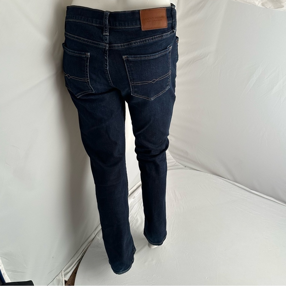 Lucky Brand mid rise sweet straight dark rinse blue jeans - Picture 4 of 14